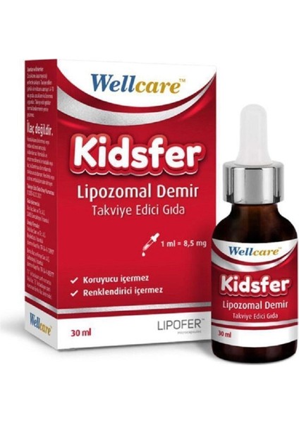 Kidsfer Lipozomal Demir Damla 30 ml