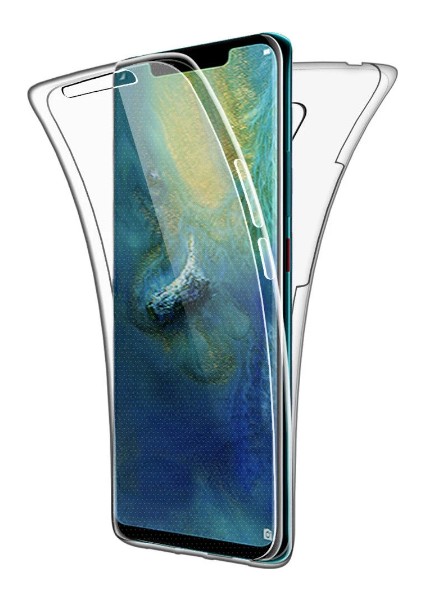 Huawei Mate 20 Pro Uyumlu 360 Kılıf Full Koruma Ön ve Arka Silikon Kapak