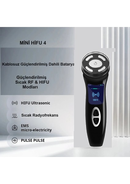 The Beauty Store Hifu 4 Yüz Sıkılaştırma Germe Cihazı Leke Giderme Cilt Gençleştirme Anti Aging Bakım Yüz Ütüsü Aleti