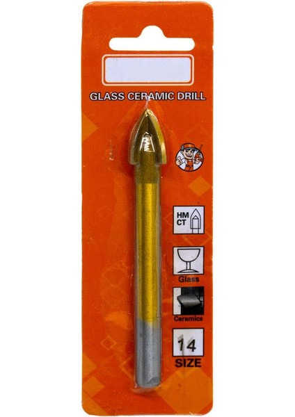 6178 Ok Tipi 4 Elmaslı Cam Fayans Delme Matkap Ucu 14 mm indirimleri