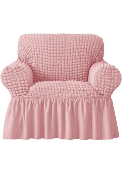 Eldost Bürümcük Tek Kişilik Koltuk Kılıfı, Berjer Örtüsü Lastikli, Esnekli, Etekli (1 Adet)