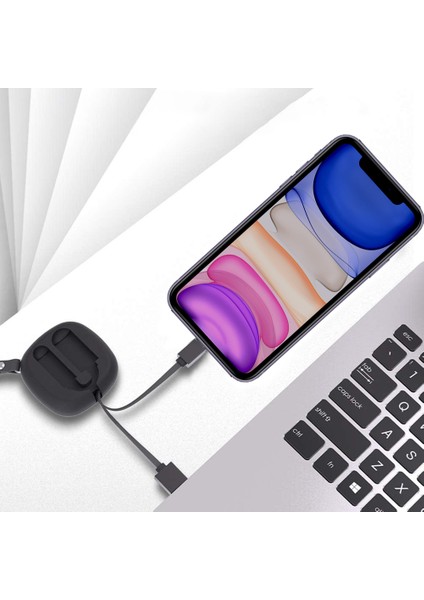 S80 Lightning 2A 1m Makaralı Kutu Şarj Kablosu