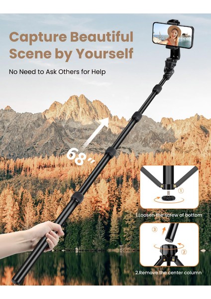 200 cm Çantalı Kumandalı Tripod modelleri