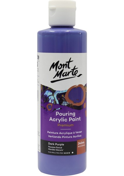 Dökme Akrilik Boya Premium 240 ml Dark Purple