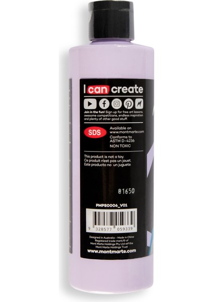 Supercell Dökme Akrilik Boya Premium 240 ml Light Purple fiyatları
