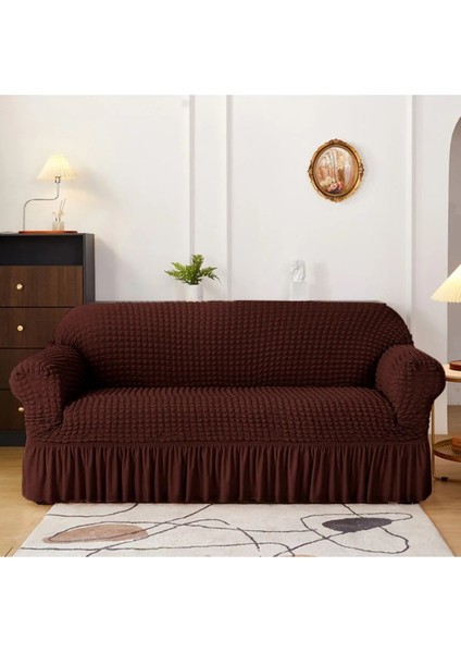 Eldost Bürümcük Koltuk, Kanepe,çekyat Örtüsü, Lastikli, Esnekli, Etekli,3 Kişilik Koltuk Için( 1 Adet)