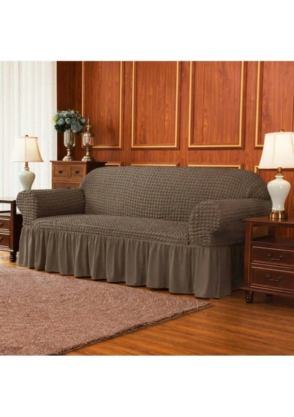 Eldost Bürümcük Koltuk, Kanepe,çekyat Örtüsü, Lastikli, Esnekli, Etekli,3 Kişilik Koltuk Için( 1 Adet)