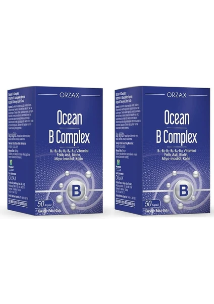 B Complex Vitamin B Kompleks Içeren Kapsül 2'li Paket