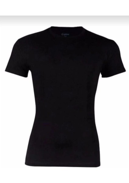 476 Erkek Bambu Sıfır Yaka Kısa Kol Atlet 12 Adet