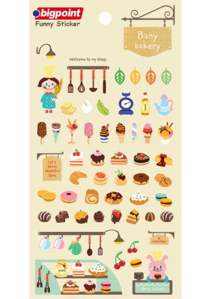 Sticker Bany Fırını 15'li Paket