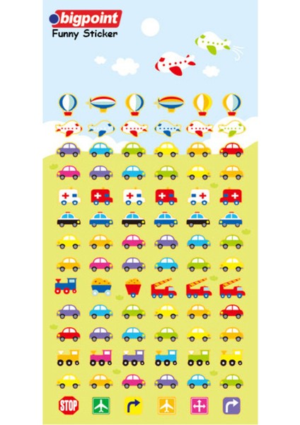 Sticker Araçlar 15'li Paket