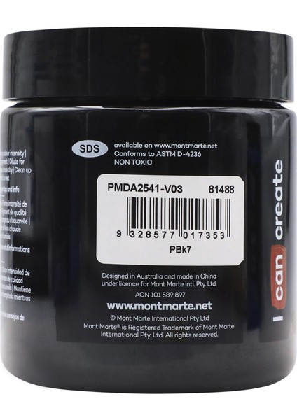 Premium Dimension Akrilik 250 ml Lamp Black fiyatları