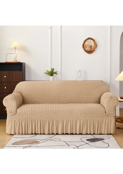 Eldost Bürümcük Koltuk, Kanepe,çekyat Örtüsü, Lastikli, Esnekli, Etekli,3 Kişilik Koltuk Için( 1 Adet)