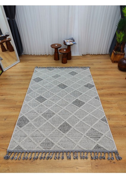 Trendycarpet Bambu Dokusunda Dekoratif Halı Sarı 1406