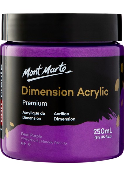 mm Premium Dimension Akrilik 250ML - Pearl Purple
