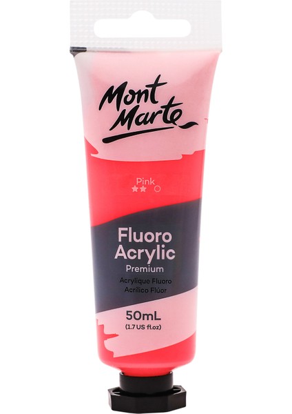 Premium Floro Akrilik Boya 50 ml Pink