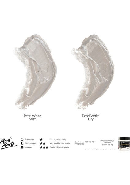 Premium Dimension Akrilik 250 ml Pearl White