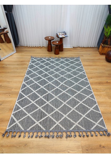 Trendy Carpet Trendycarpet Bambu Dokusunda Dekoratif Halı  Gri 1409