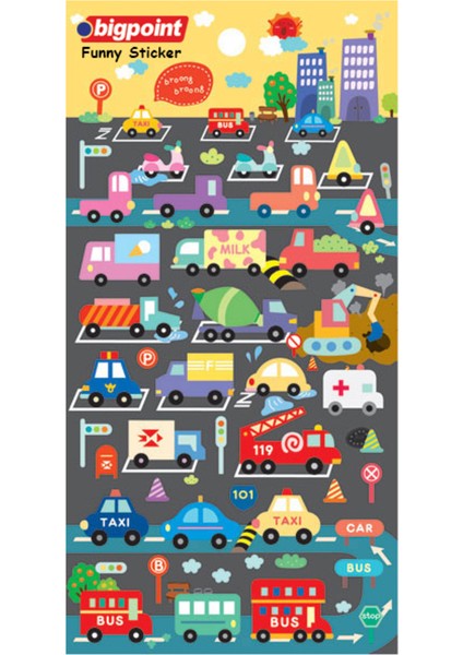 Sticker Araçlar 15'li Paket