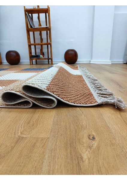 Trendy Carpet Trendycarpet Bambu Dokusunda Dekoratif Halı  Sarı 1406