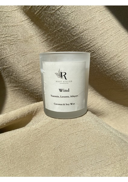 Root Atelier Wind-Yasemin, Lavanta, Adaçayı 200 gr Mum Ekolojik&vegan Mum Serisi Coco&soywax Blend