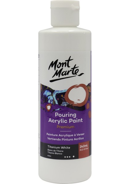 Dökme Akrilik Boya Premium 240 ml Titanium White
