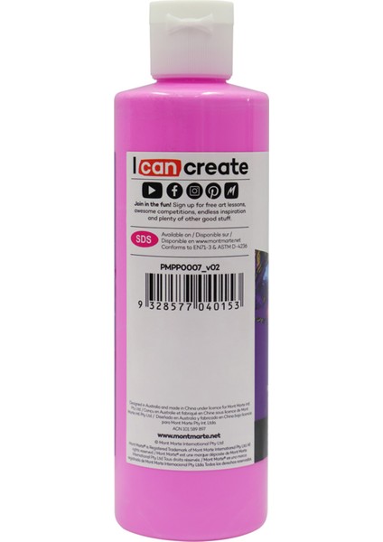 Dökme Akrilik Boya Premium 240 ml Hot Pink fiyatları