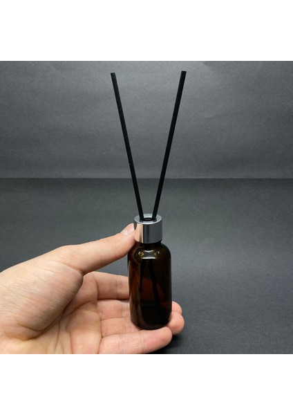 30 ml Amber Cam Bambu Oda Kokusu Şişesi , Difüzör Şişe 30 cc x 3 Adet