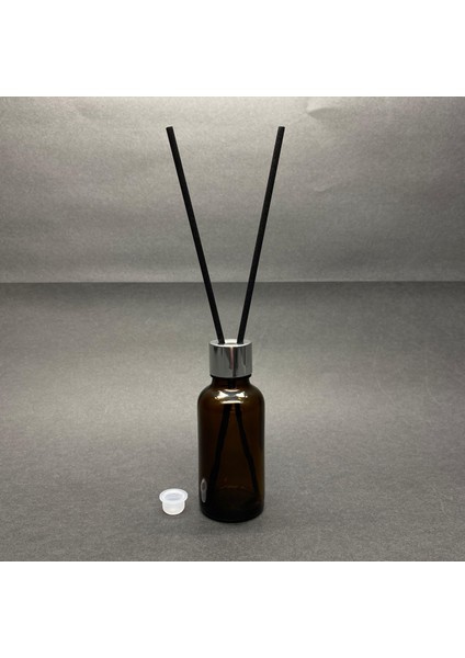 30 ml Amber Cam Bambu Oda Kokusu Şişesi , Difüzör Şişe 30 cc x 3 Adet