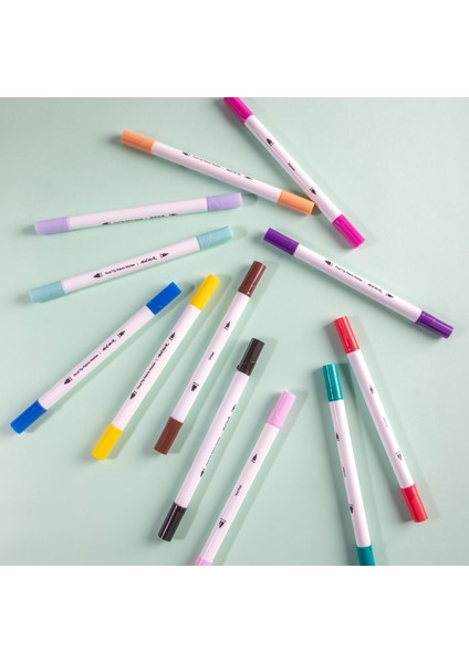 mm Çift Uçlu Kumaş Markerler Signature 12'li fiyatları