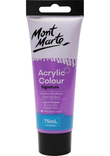 Akrilik Renkli Boya Signature 75 ml Light Purple