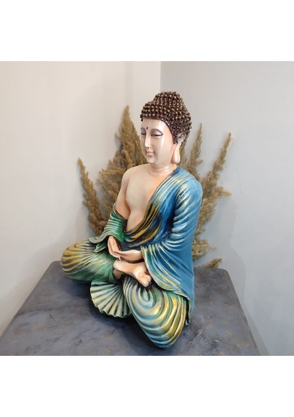 Oturan Buda ( Buddha ) Polyester Dekoratif Obje
