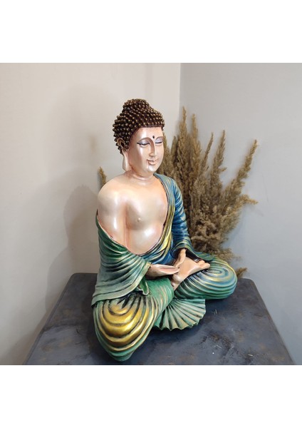 Oturan Buda ( Buddha ) Polyester Dekoratif Obje