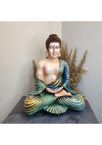 Oturan Buda ( Buddha ) Polyester Dekoratif Obje