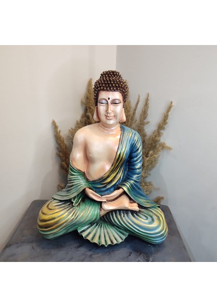 Oturan Buda ( Buddha ) Polyester Dekoratif Obje