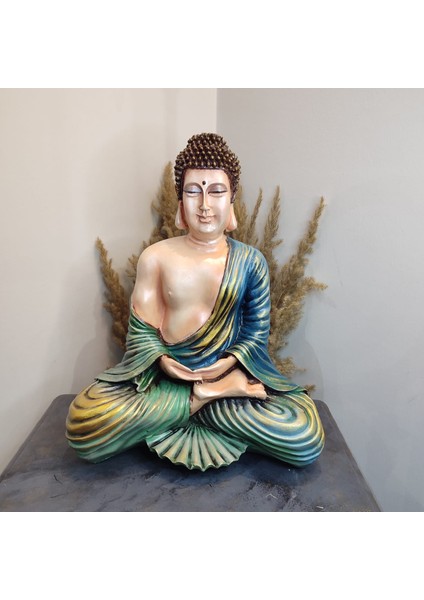 Oturan Buda ( Buddha ) Polyester Dekoratif Obje