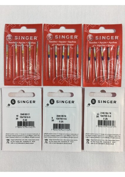 Ev Tipi Makinelere UYGUN11-14-16 Dikiş Makinesi Iğnesi 3'lü Set