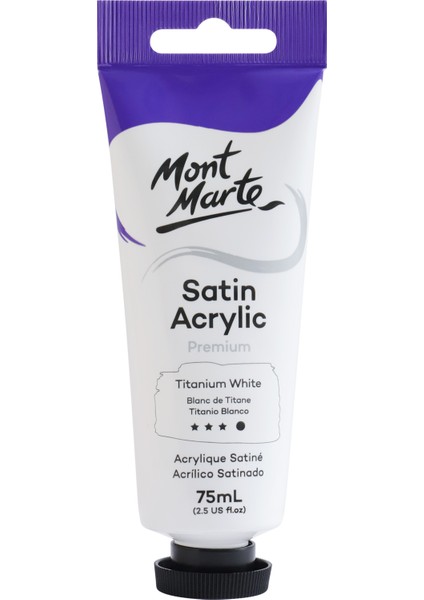 Premium Saten Akrilik 75 ml Titanium White