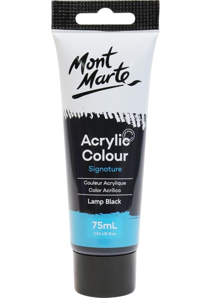 Akrilik Renkli Boya Signature 75 ml Lamp Black