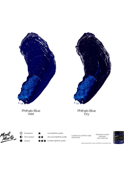 Premium Dimension Akrilik 250 ml Phthalo Blue