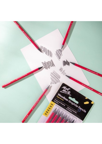 mm Woodless Grafit Kalemler 6'lı Signature