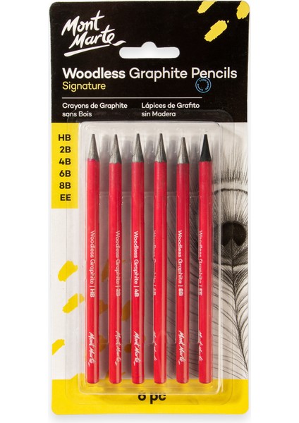 mm Woodless Grafit Kalemler 6'lı Signature indirimleri