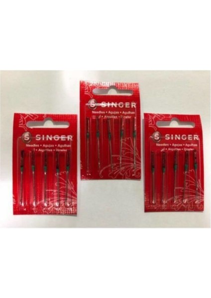 3 Paket 9 Numara Dikiş Makinası Iğnesi (Penye,jarse)
