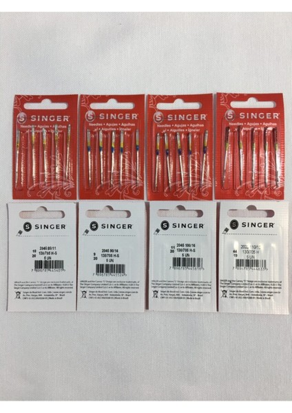 Ev Tipi Makinelere Uygun No 11-14-16-18 Dikiş Makinesi Iğnesi 4'lü Seti 2020