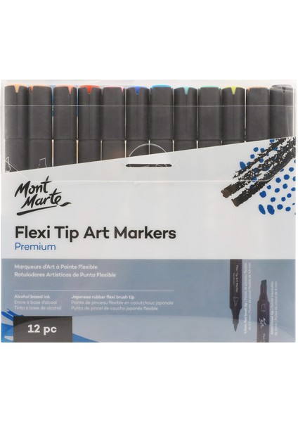mm Premium Flexi Tip Art Marker - 12'li fiyatları
