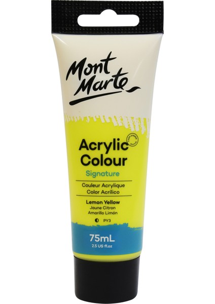 Akrilik Renkli Boya Signature 75 ml Lemon Yellow