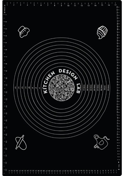 Siyah Silikon Hamur Açma Matı 45 cm x 65 cm ,28 cm Pizza Tepsisi ve Ahşap Saplı Hamur Açıcı indirimleri