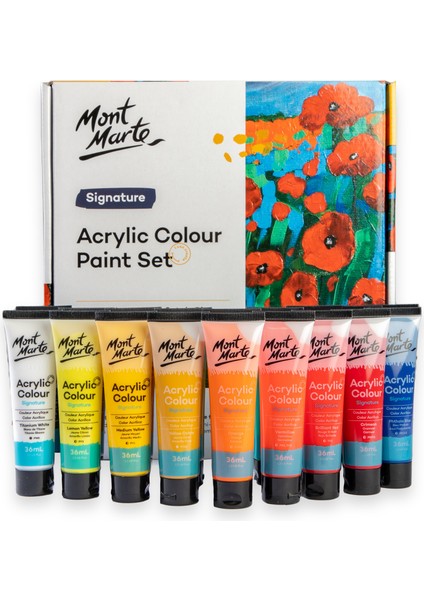 Akrilik Renkli Boya Seti 18 x 36 ml Signature