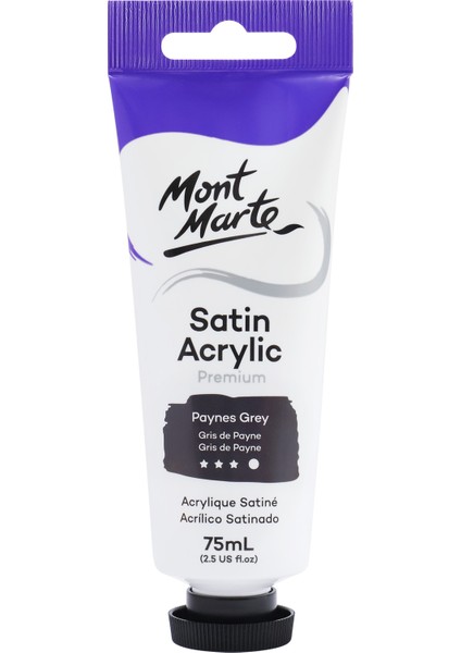 Premium Saten Akrilik 75 ml Paynes Grey