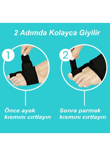 Beddo™ Bunyon Düzeltme Desteği | Sağ ve Sol | Halluks Val-Gus | Çıkıntılı Baş Parmak Desteği